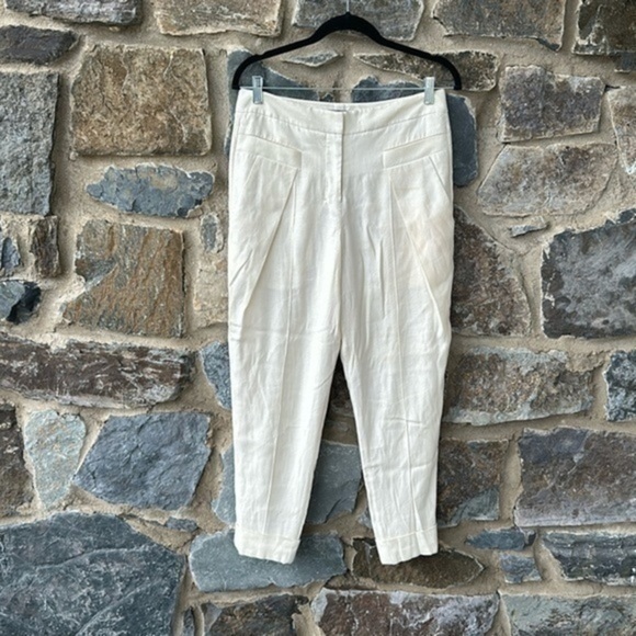 ALEXANDER WANG Vantage wool blend White trouser Size Women 4 - Picture 1 of 10